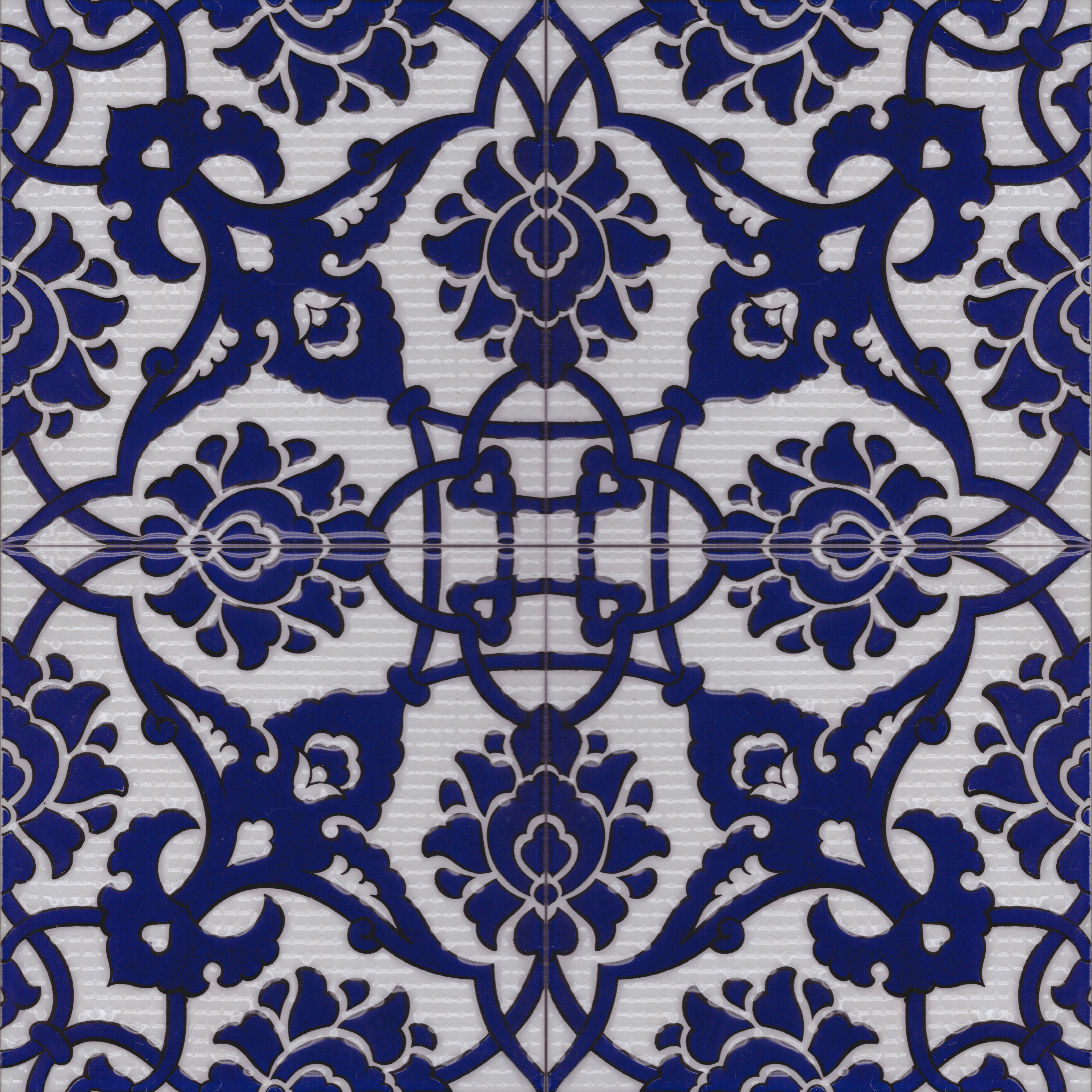 20x20 cm Çini Karo P-83 Kobalt 